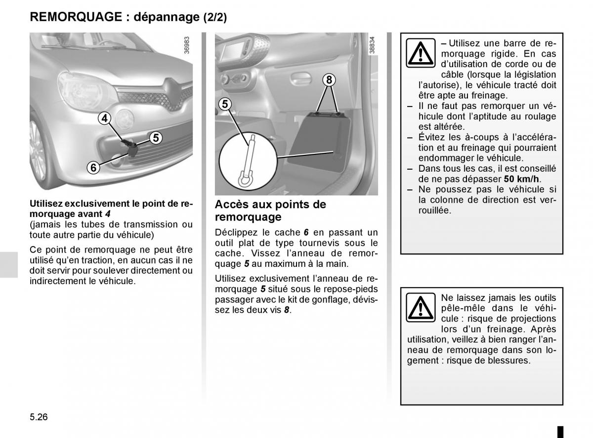 Renault Twingo III 3 manuel du proprietaire / page 184