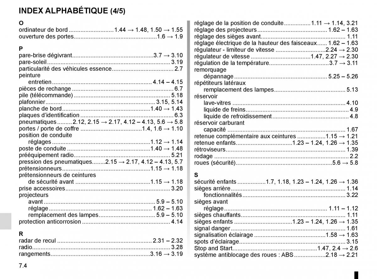 Renault Twingo III 3 manuel du proprietaire / page 212