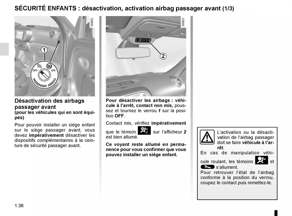 Renault Twingo III 3 manuel du proprietaire / page 42