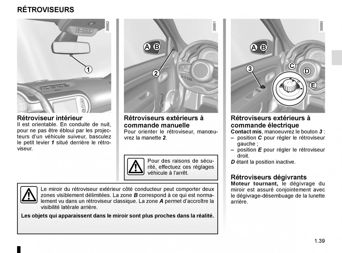 Renault Twingo III 3 manuel du proprietaire / page 45