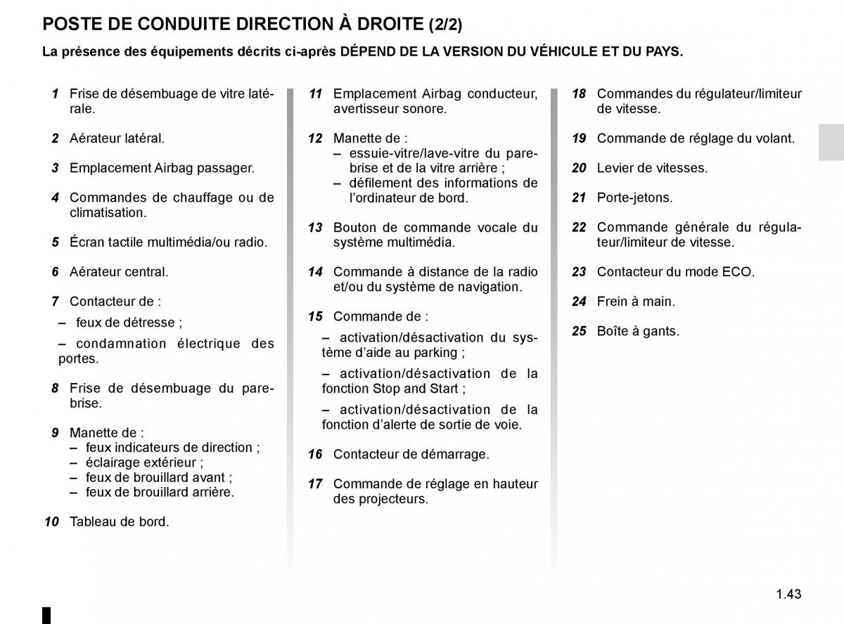 Renault Twingo III 3 manuel du proprietaire / page 49