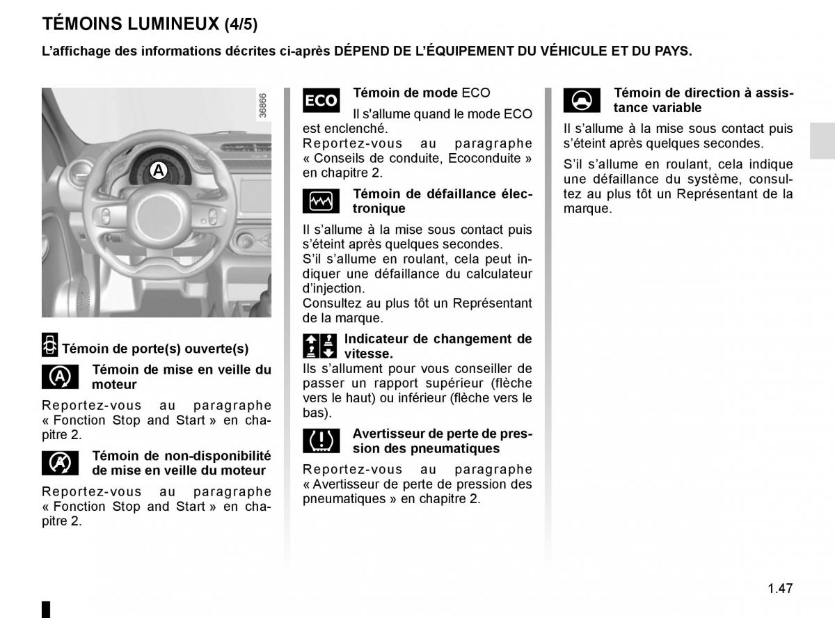 Renault Twingo III 3 manuel du proprietaire / page 53