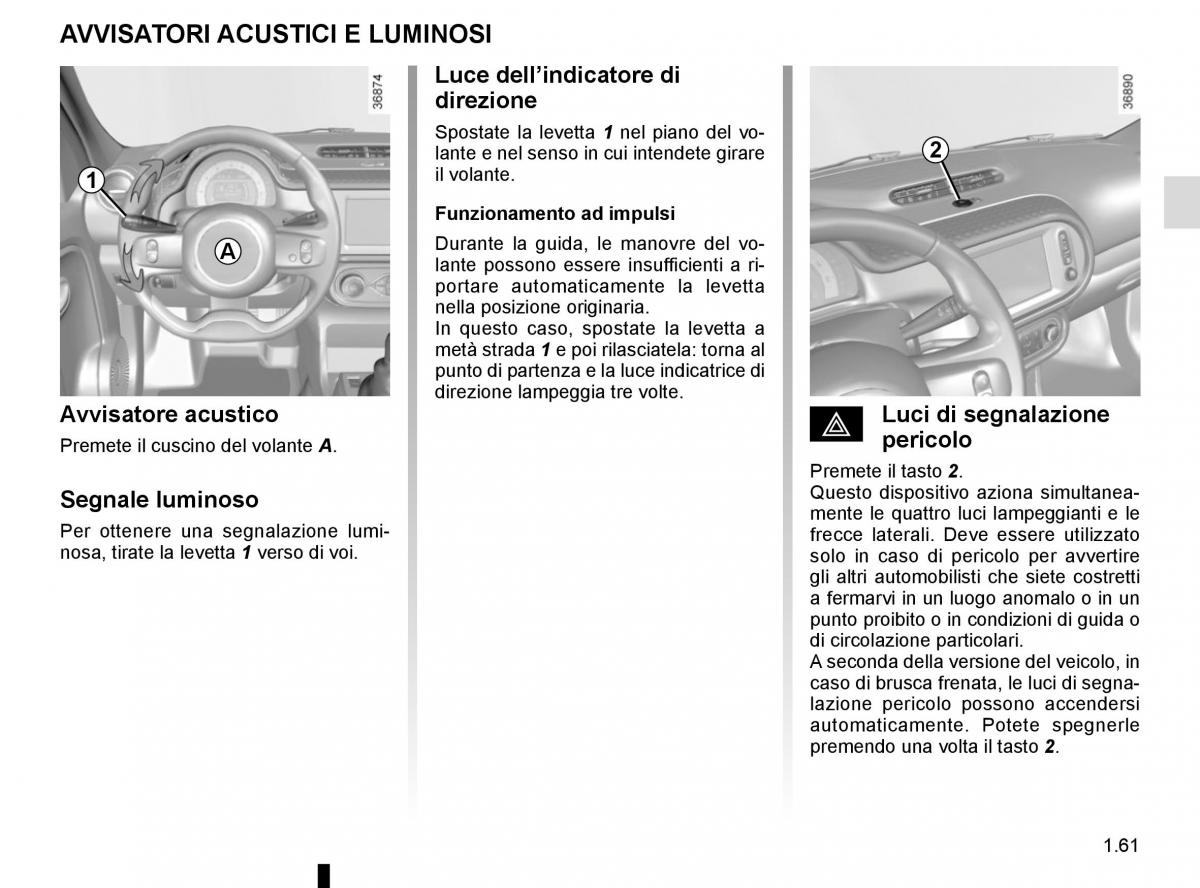 Renault Twingo III 3 manuale del proprietario / page 67