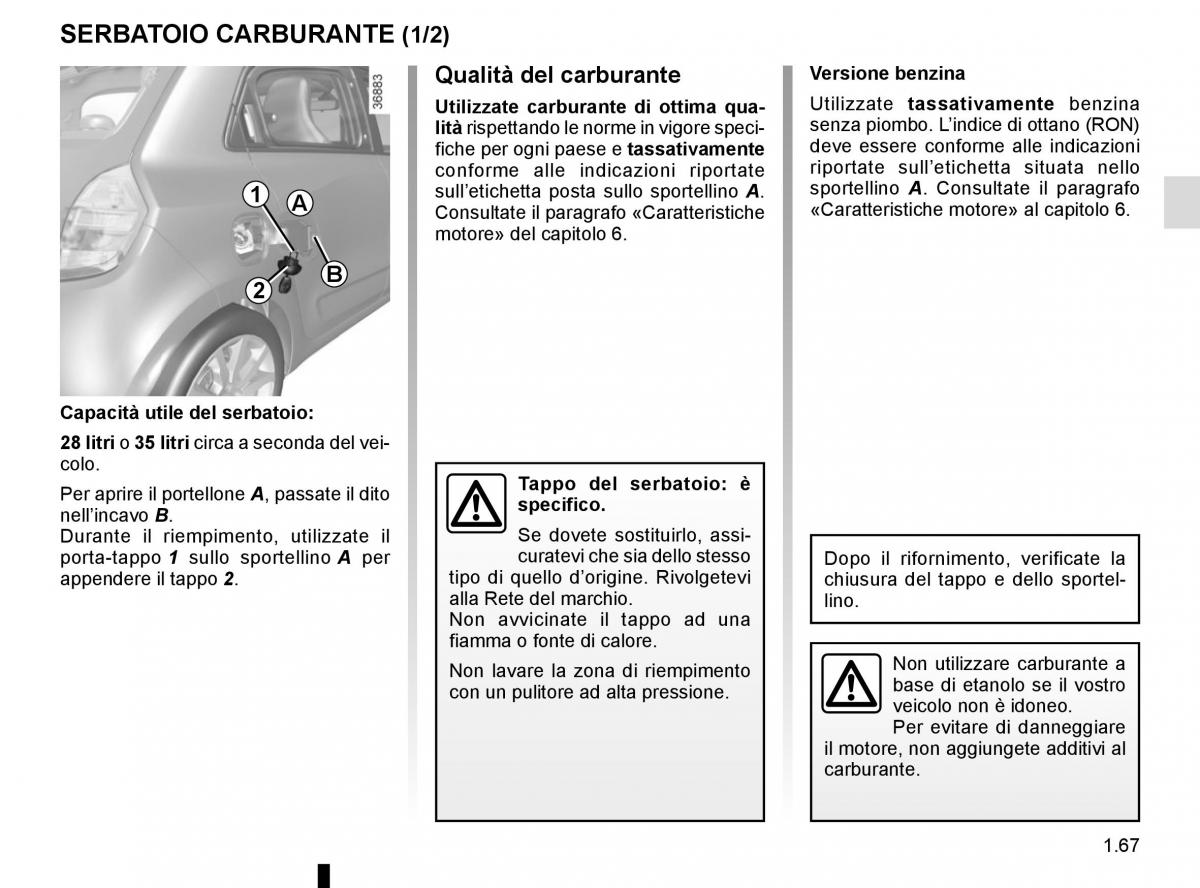 Renault Twingo III 3 manuale del proprietario / page 73