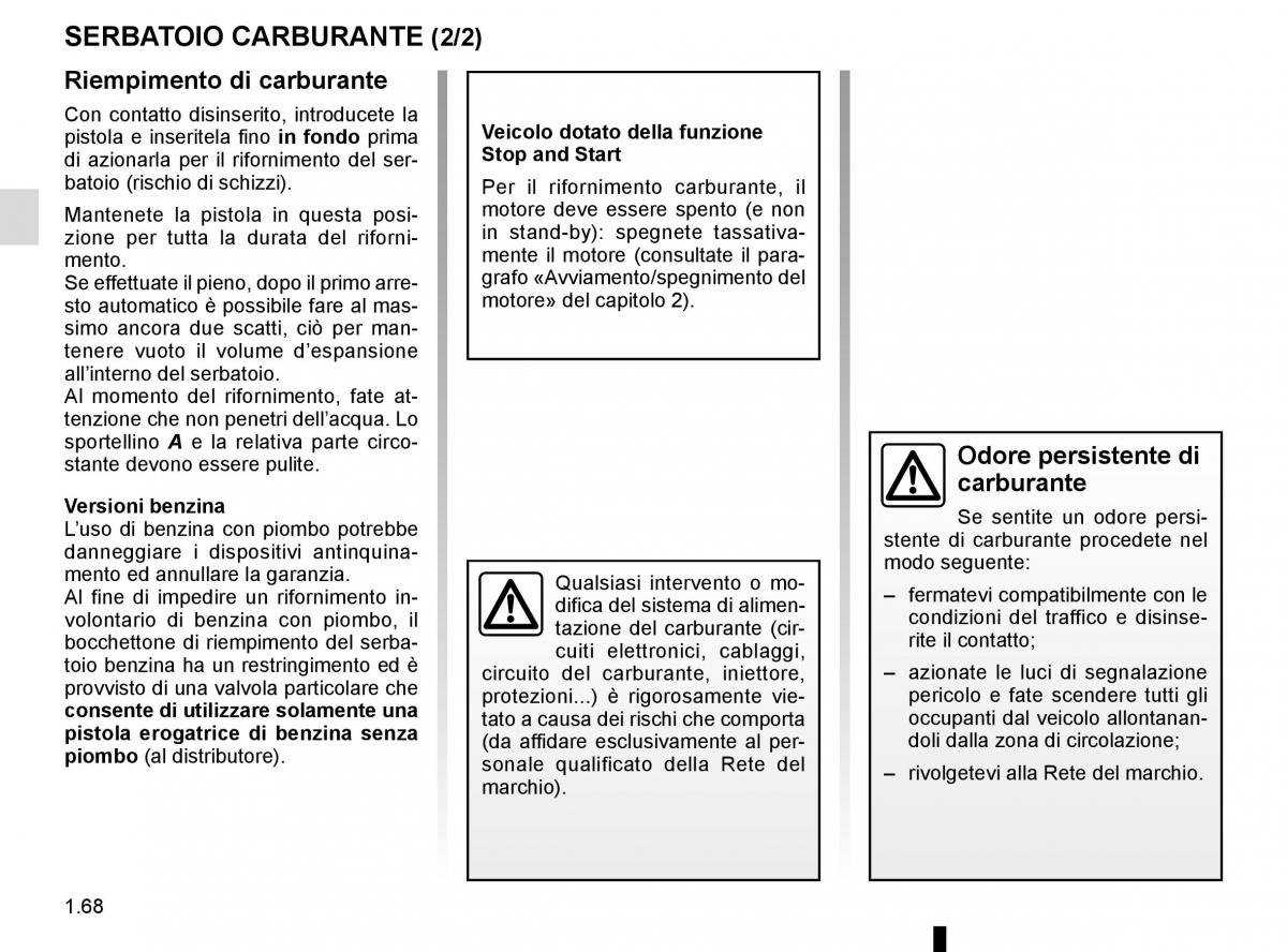 Renault Twingo III 3 manuale del proprietario / page 74