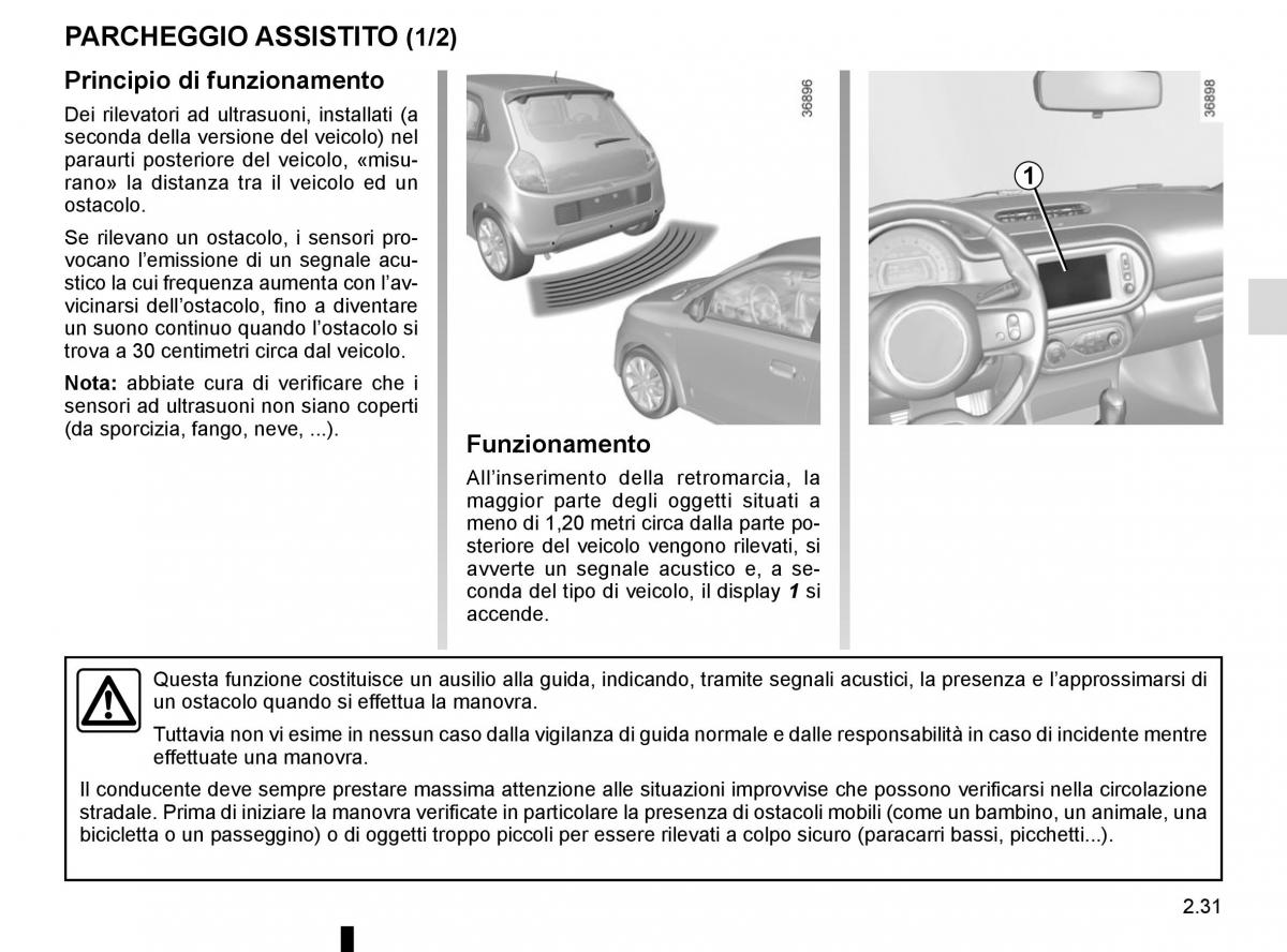 Renault Twingo III 3 manuale del proprietario / page 105