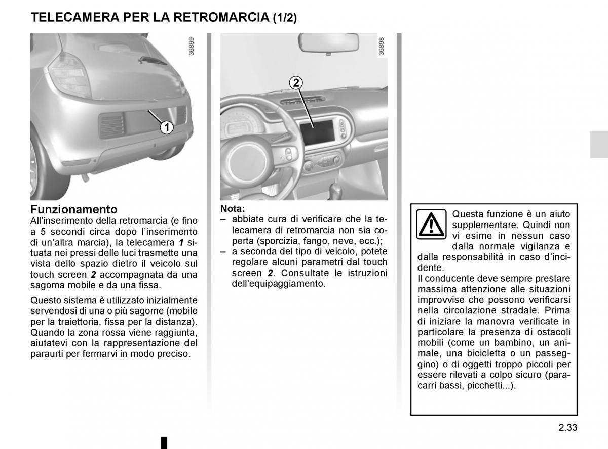 Renault Twingo III 3 manuale del proprietario / page 107