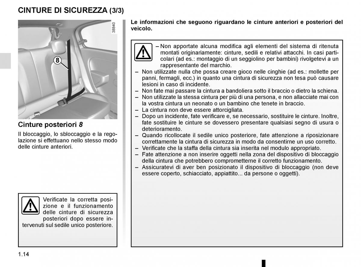 Renault Twingo III 3 manuale del proprietario / page 20