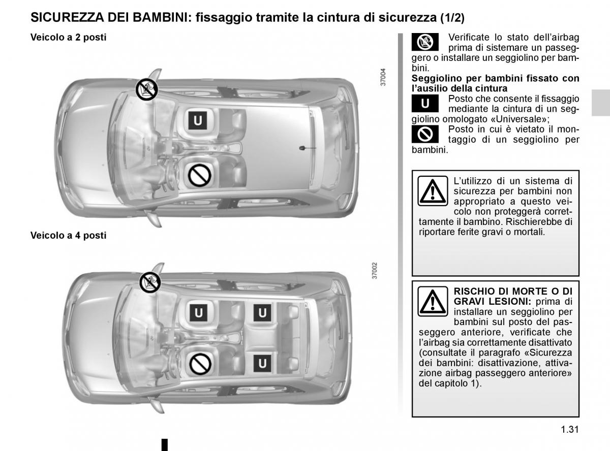 Renault Twingo III 3 manuale del proprietario / page 37