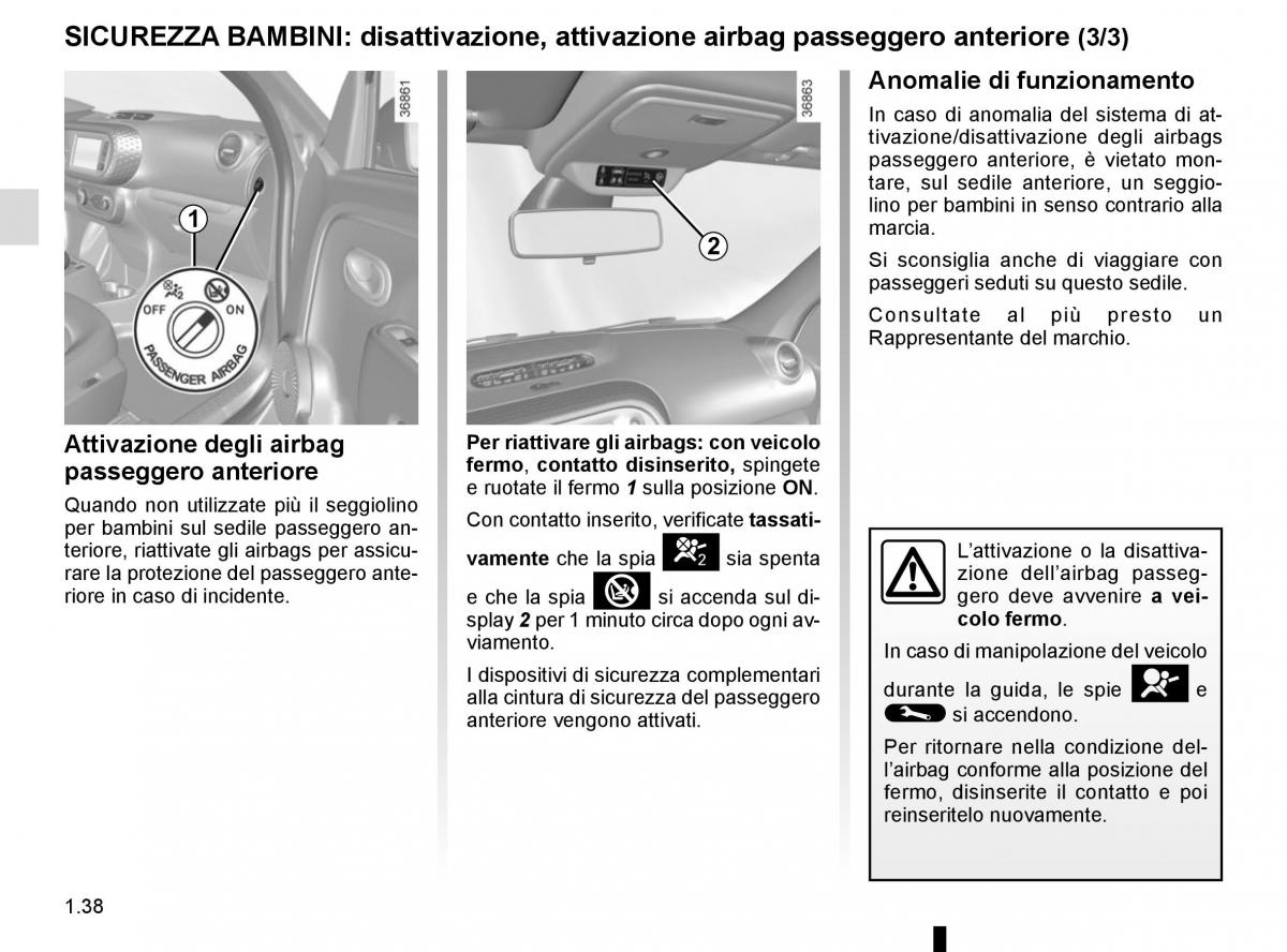 Renault Twingo III 3 manuale del proprietario / page 44