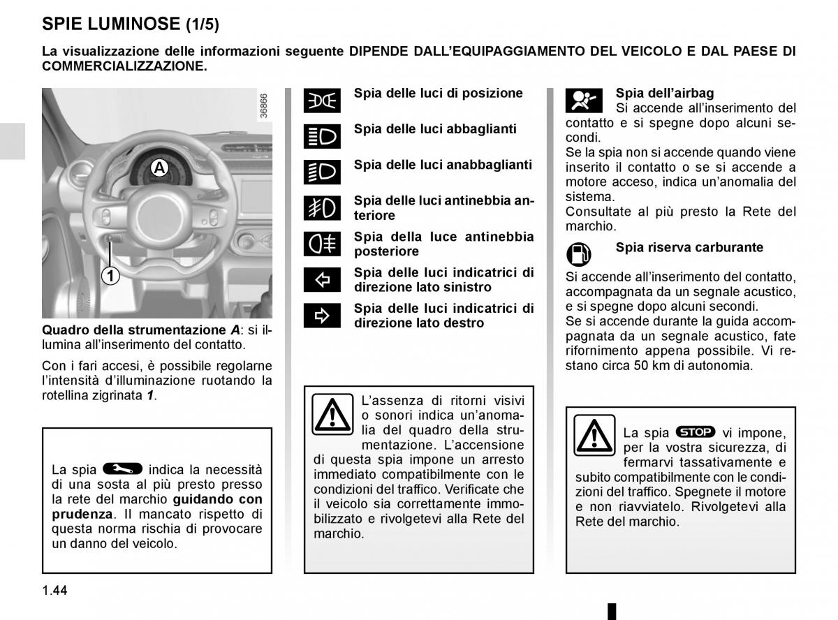 Renault Twingo III 3 manuale del proprietario / page 50