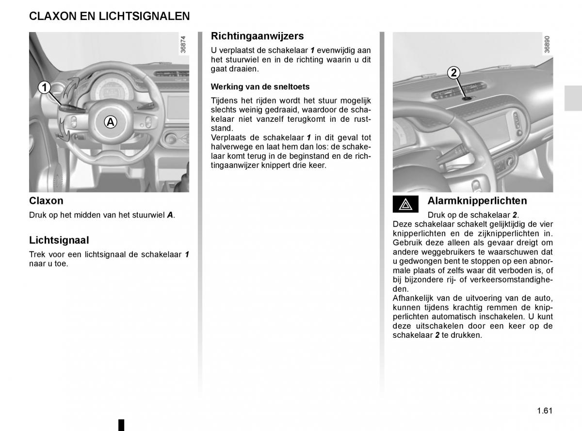 Renault Twingo III 3 handleiding / page 67