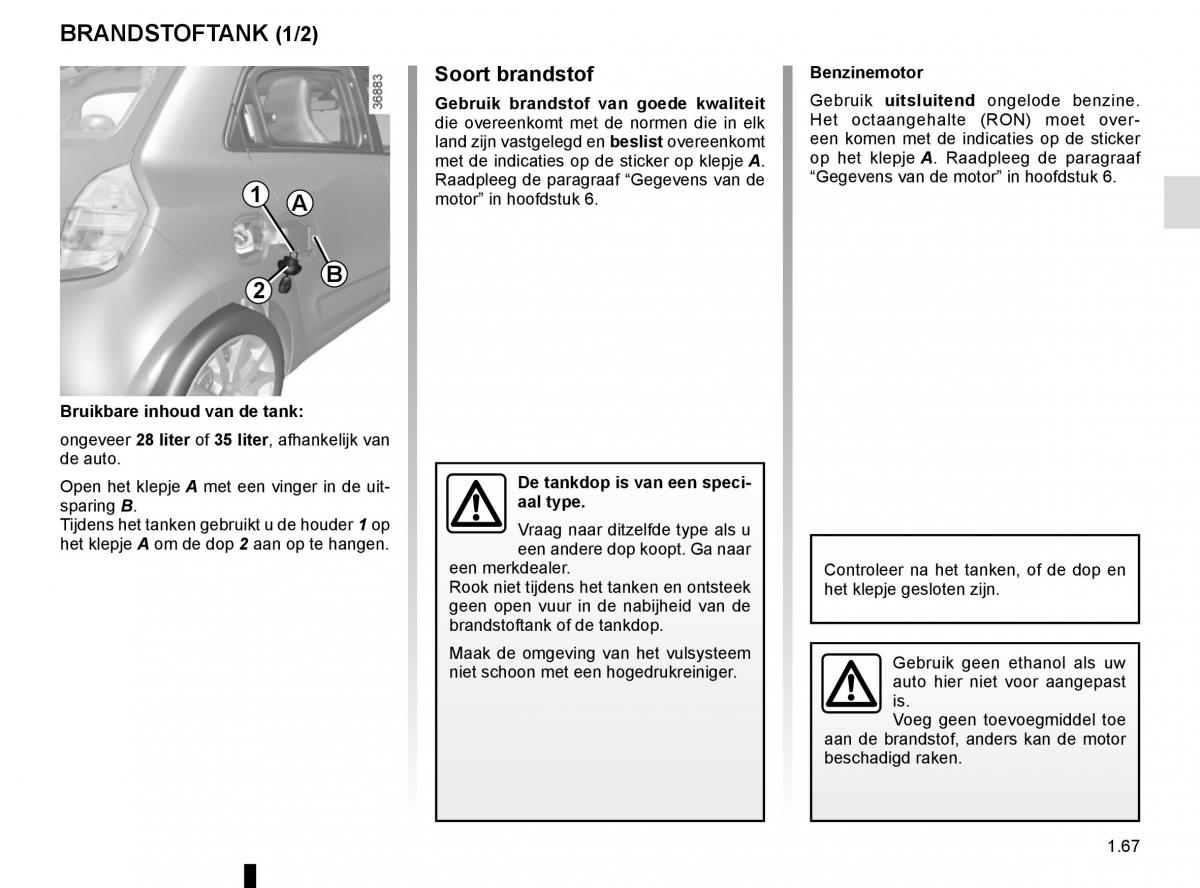 Renault Twingo III 3 handleiding / page 73