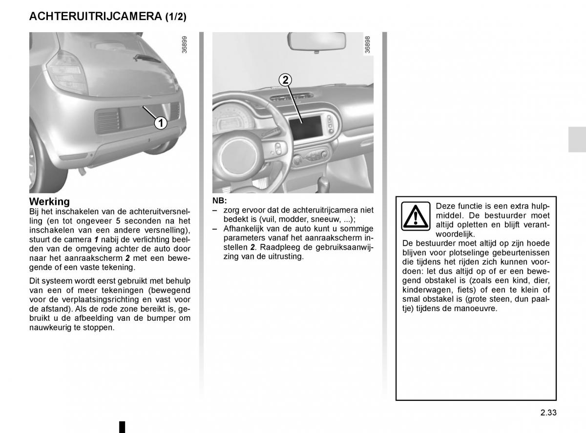 Renault Twingo III 3 handleiding / page 107