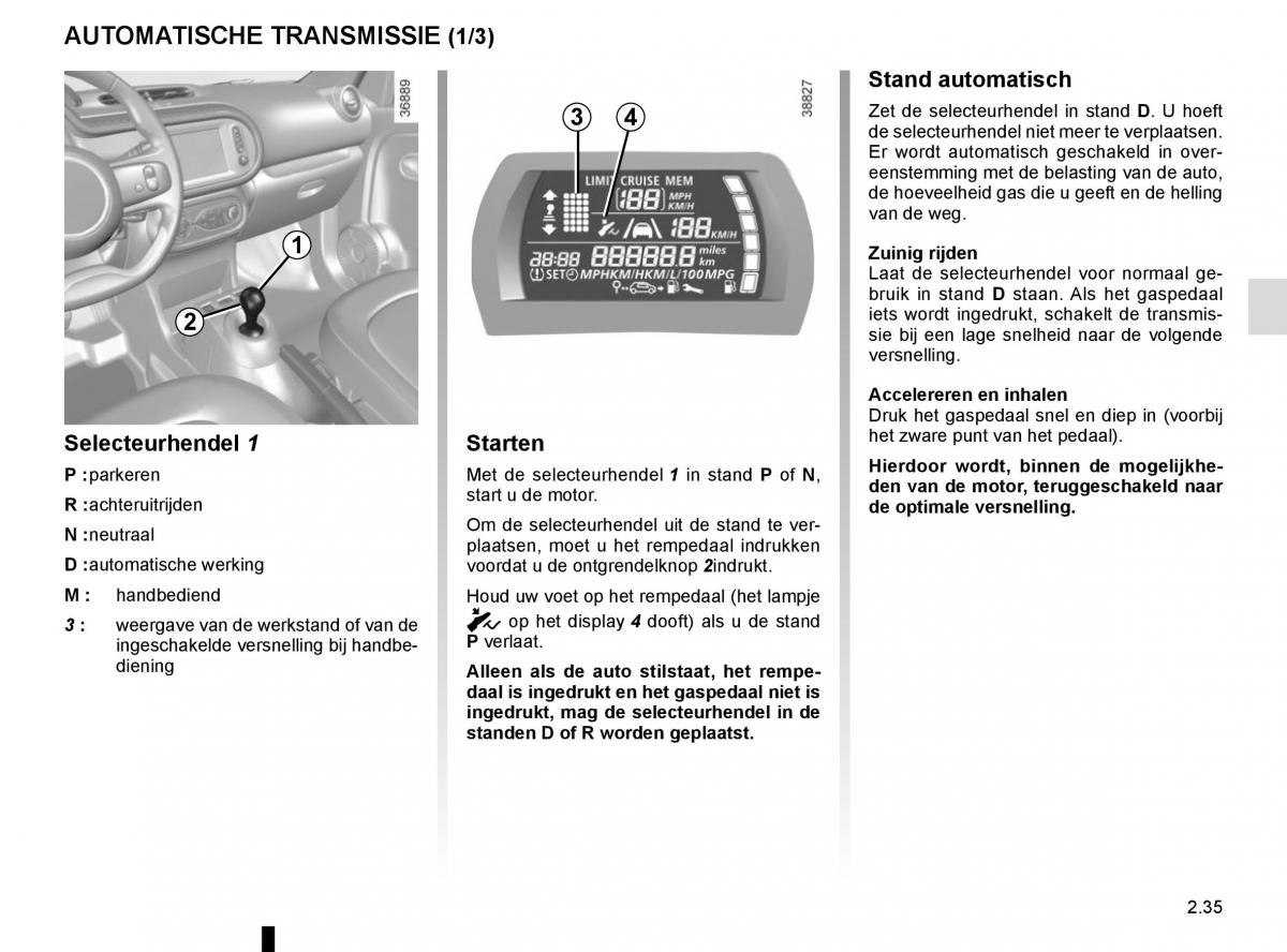 Renault Twingo III 3 handleiding / page 109