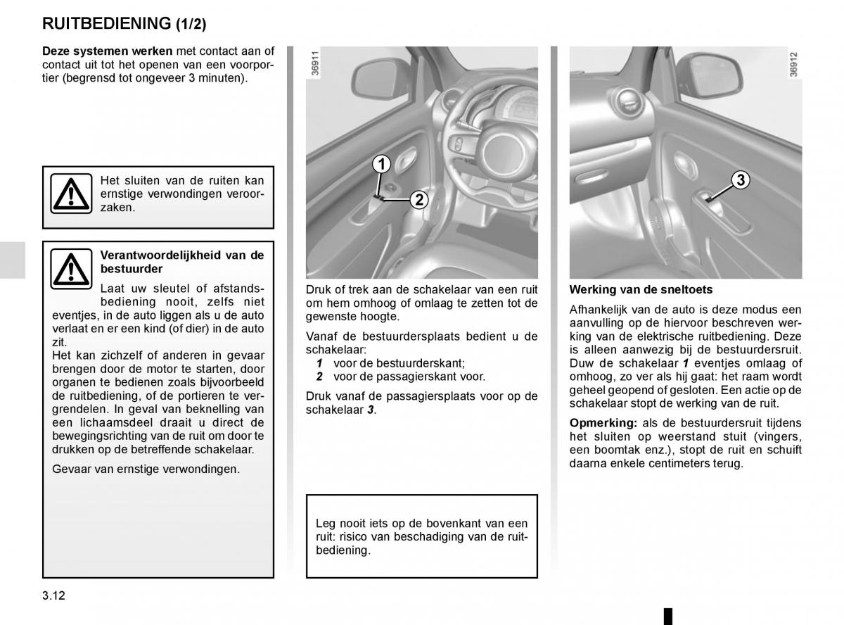 Renault Twingo III 3 handleiding / page 124