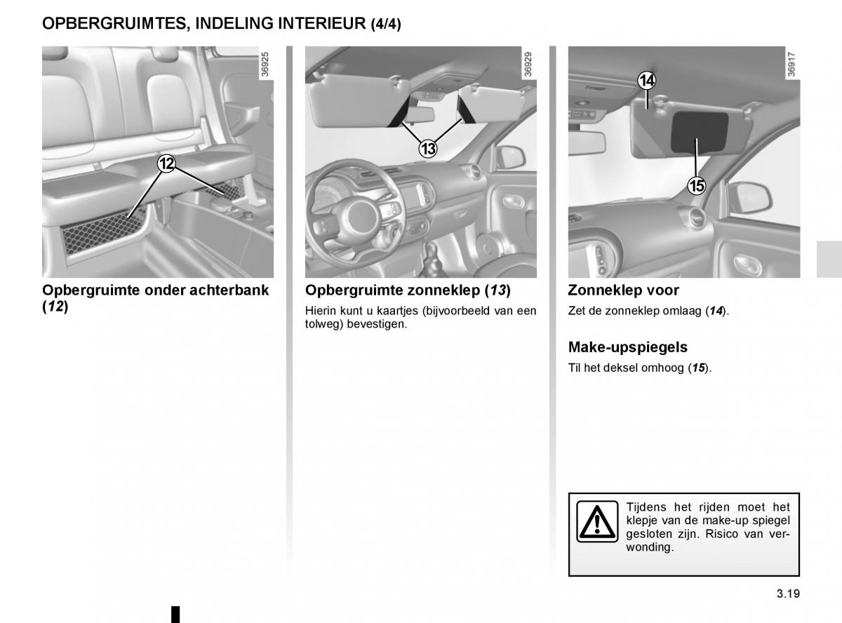 Renault Twingo III 3 handleiding / page 131