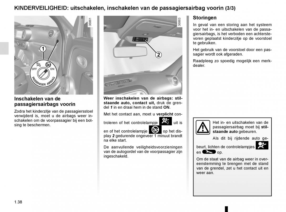 Renault Twingo III 3 handleiding / page 44