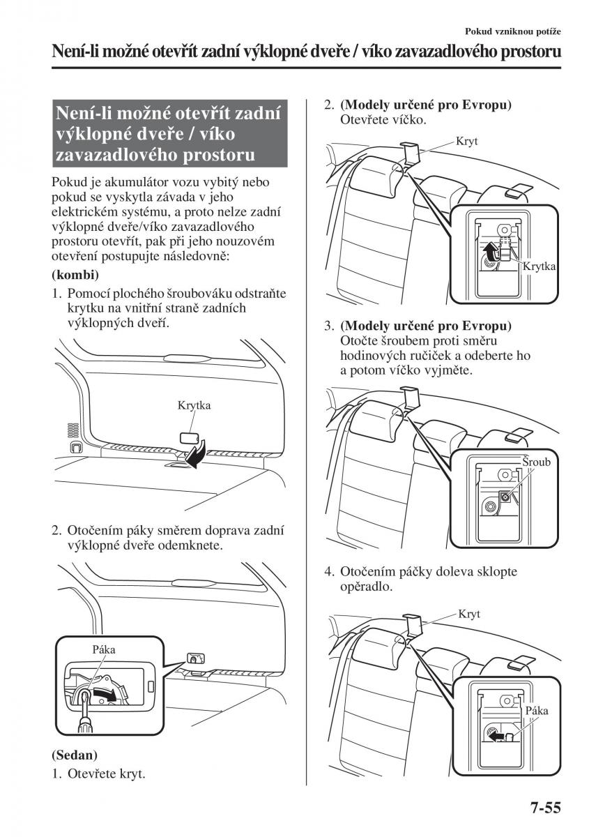 Mazda 6 III navod k obsludze / page 701