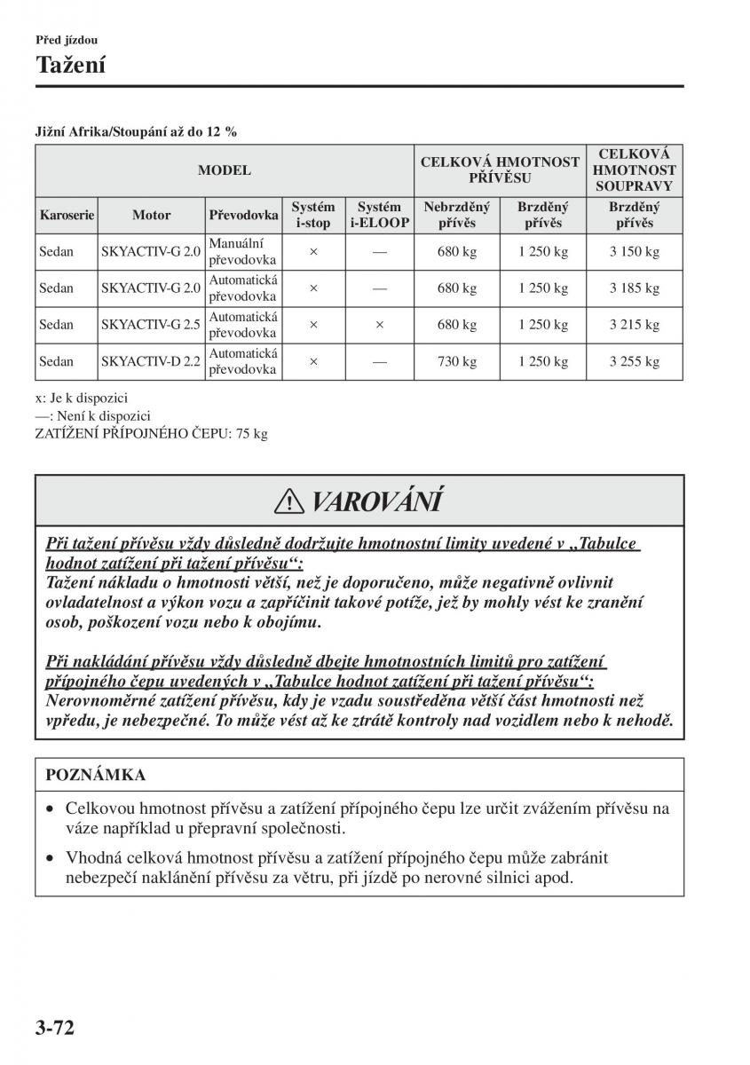 Mazda 6 III navod k obsludze / page 152