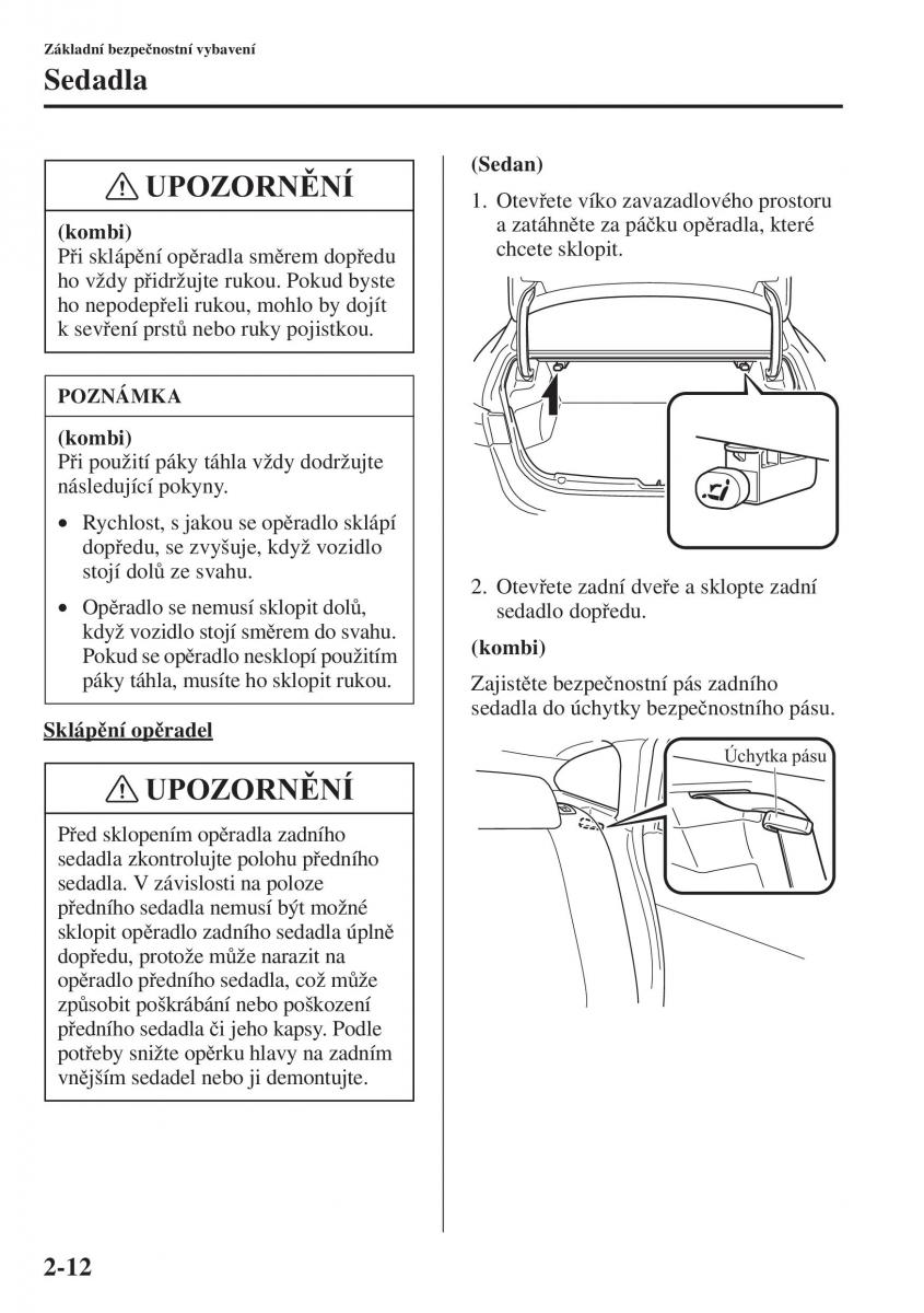 Mazda 6 III navod k obsludze / page 36