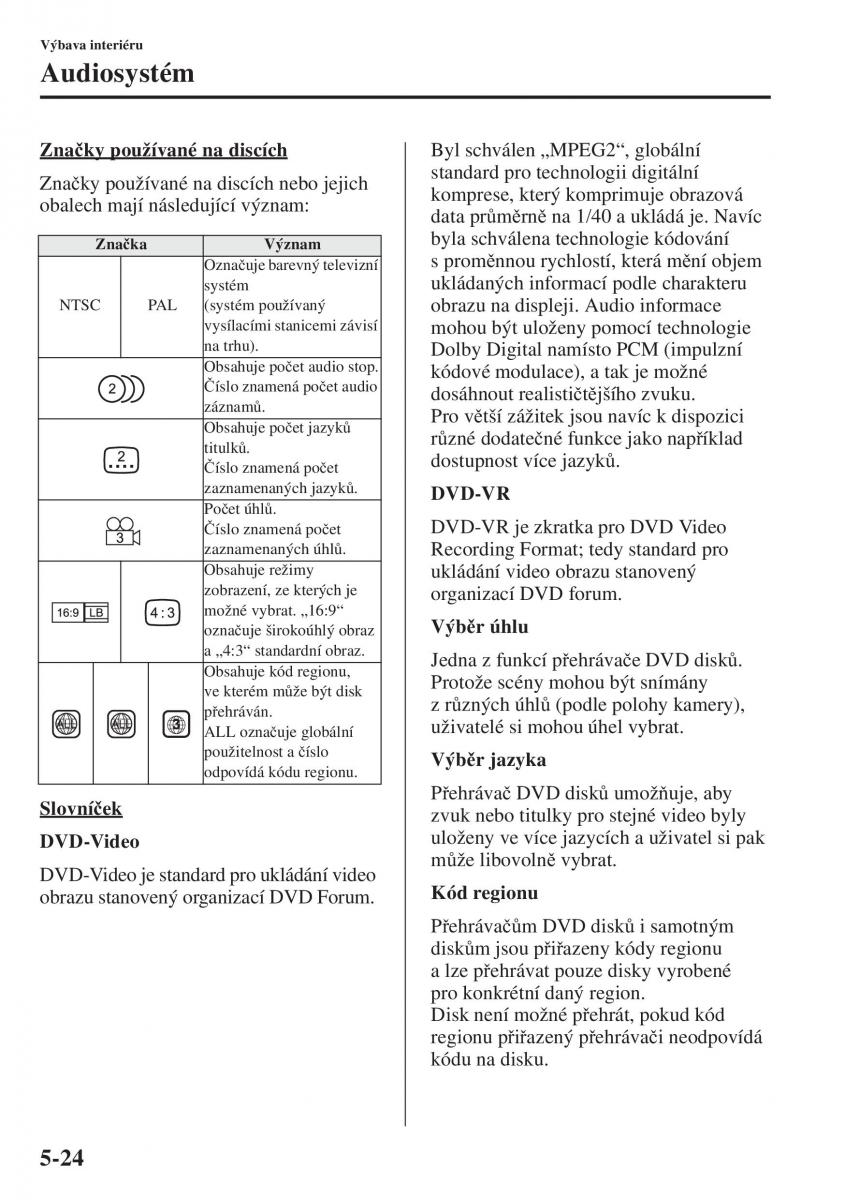 Mazda 6 III navod k obsludze / page 432