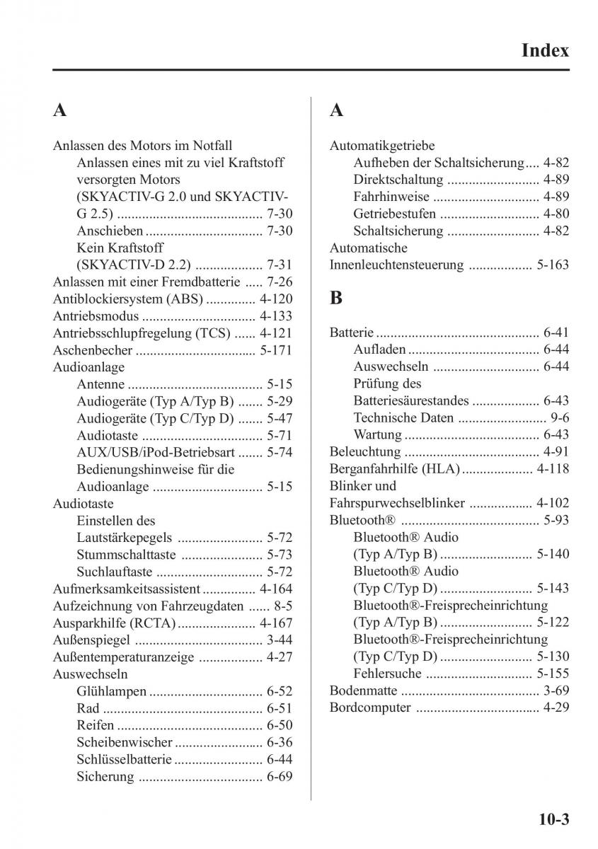 Mazda 6 III Handbuch / page 804