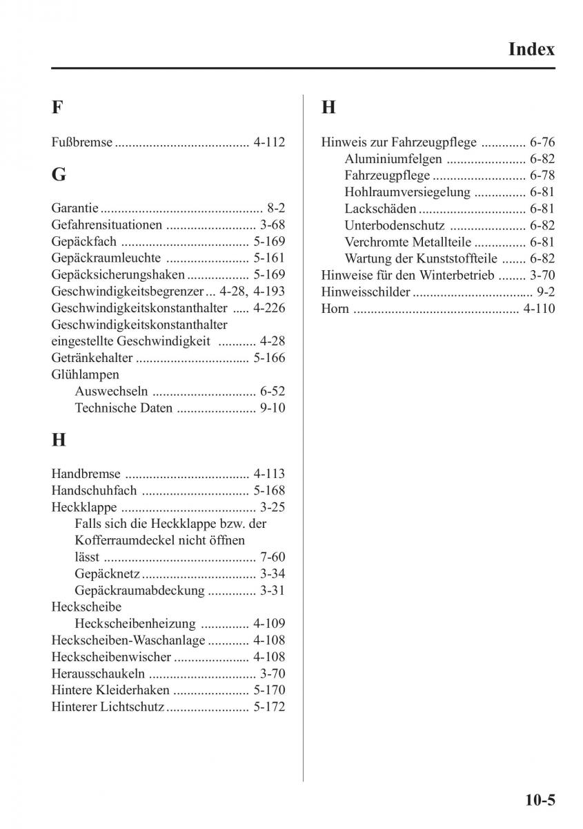 Mazda 6 III Handbuch / page 806