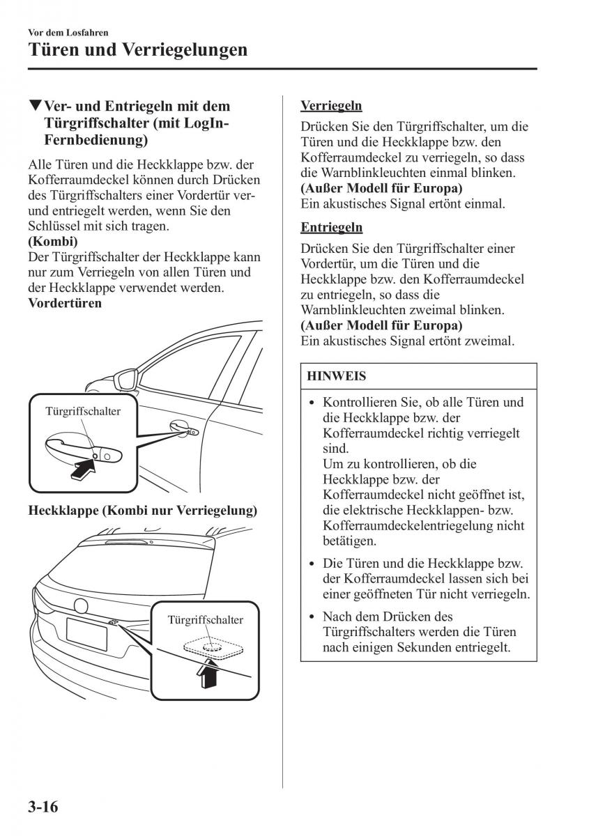 Mazda 6 III Handbuch / page 95