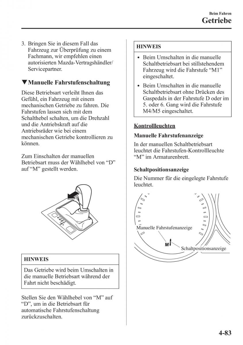 Mazda 6 III Handbuch / page 250