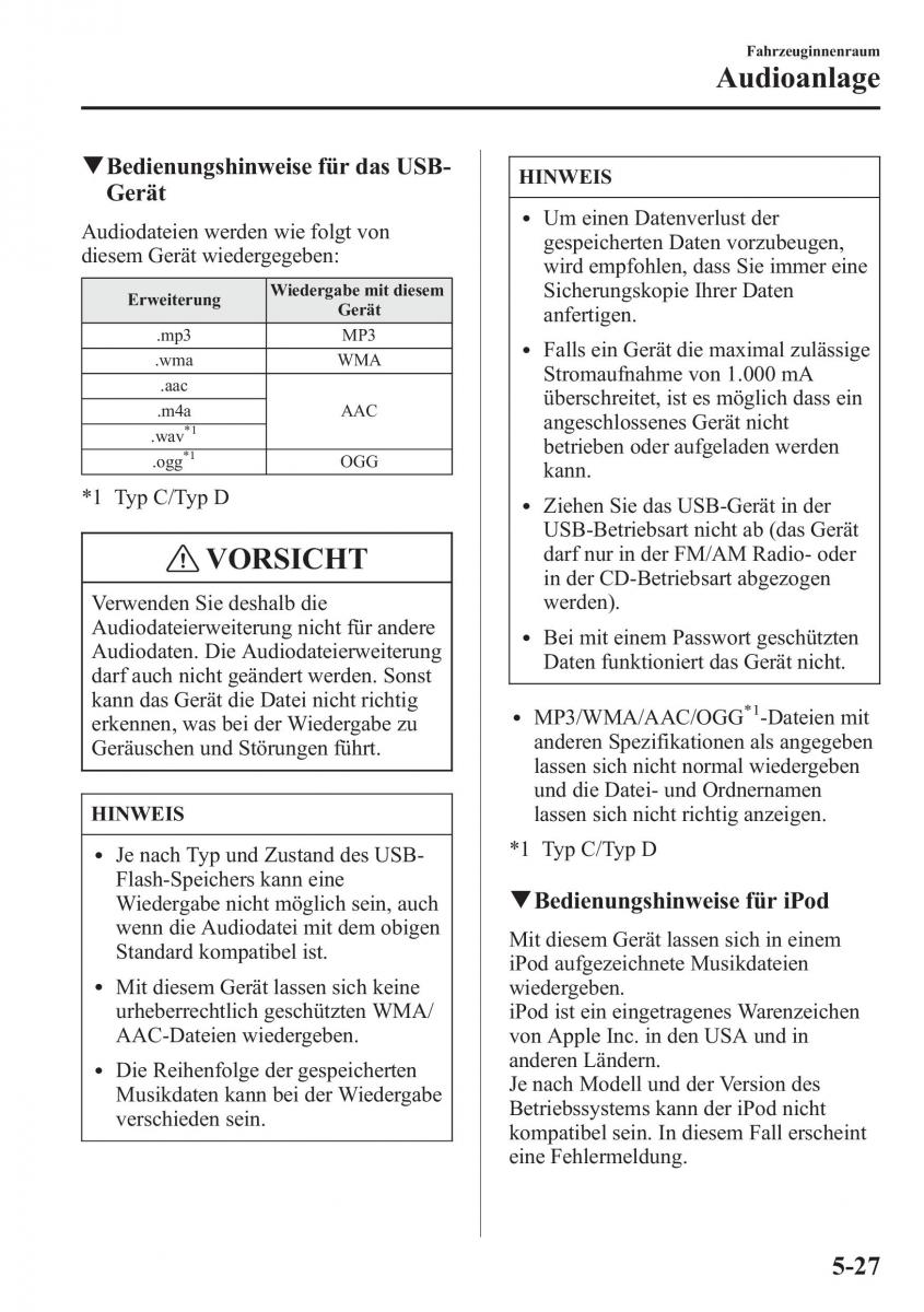 Mazda 6 III Handbuch / page 456