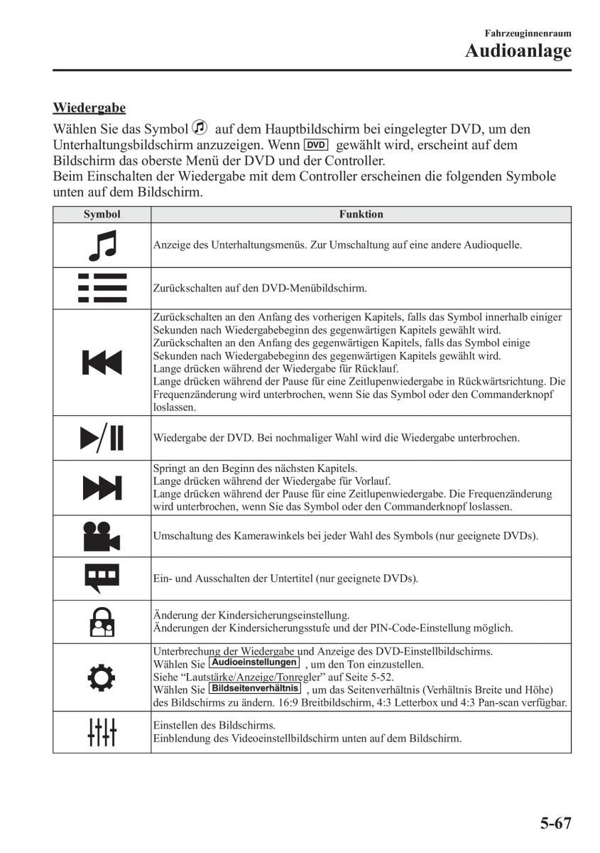 Mazda 6 III Handbuch / page 496