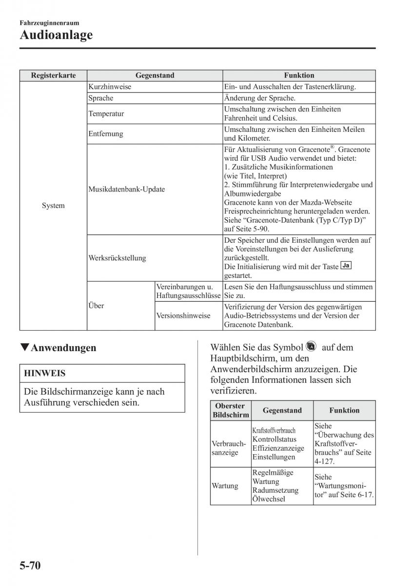 Mazda 6 III Handbuch / page 499