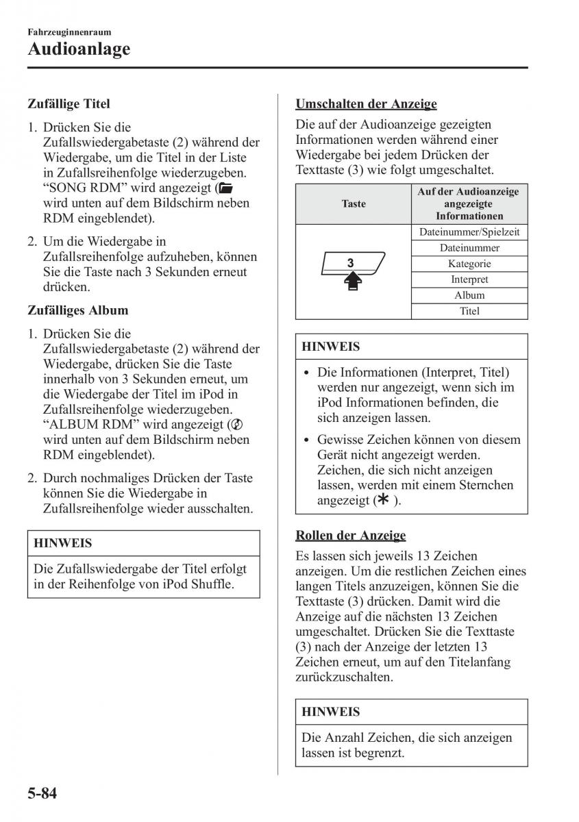 Mazda 6 III Handbuch / page 513