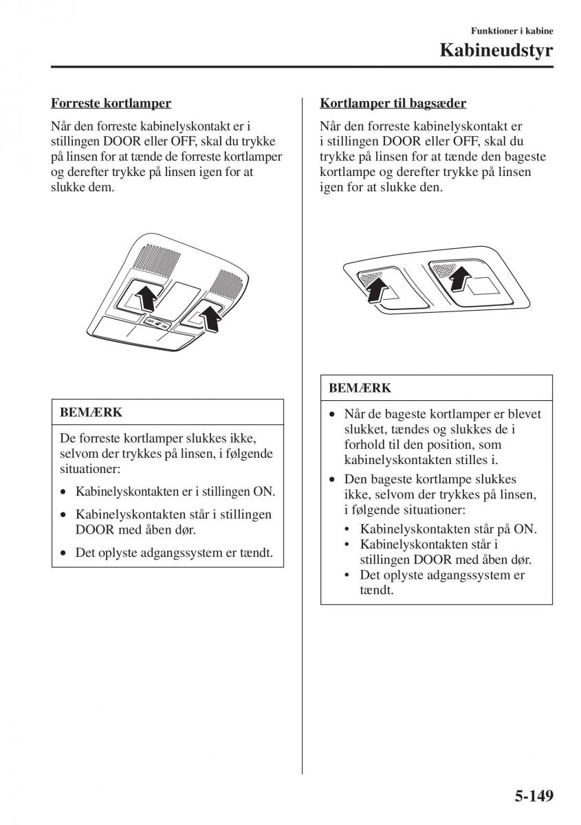 Mazda 6 III Bilens instruktionsbog / page 557