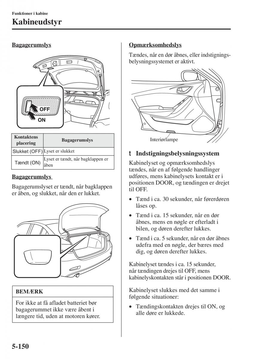 Mazda 6 III Bilens instruktionsbog / page 558