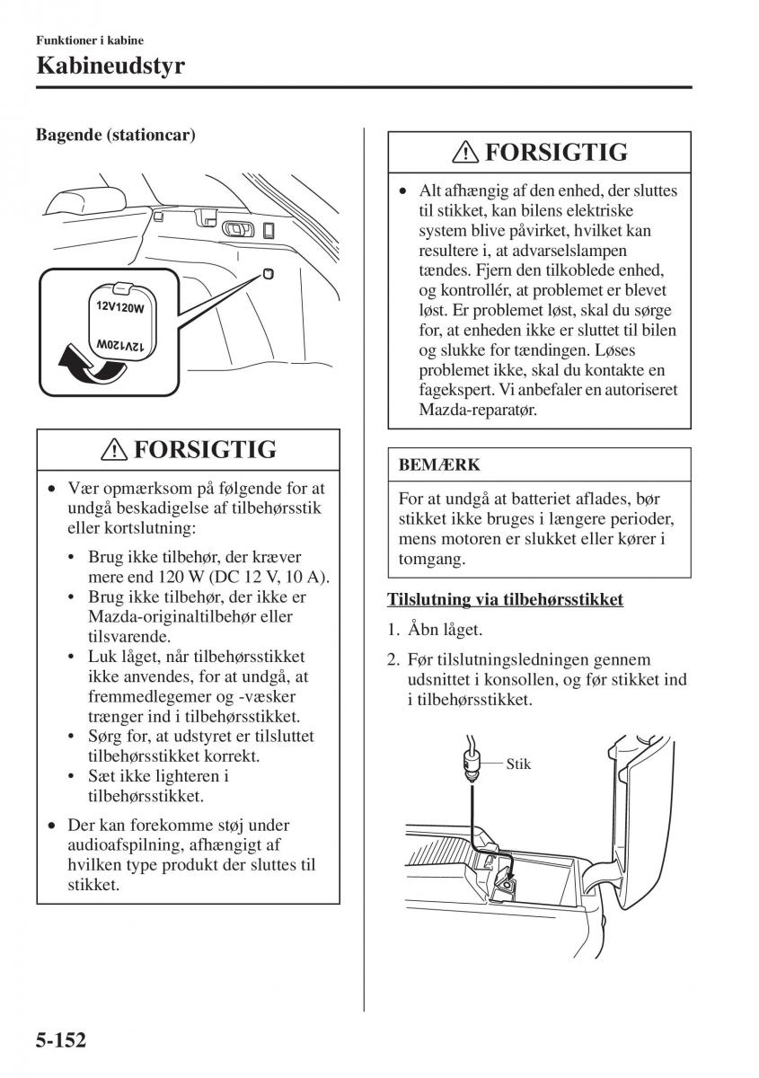 Mazda 6 III Bilens instruktionsbog / page 560