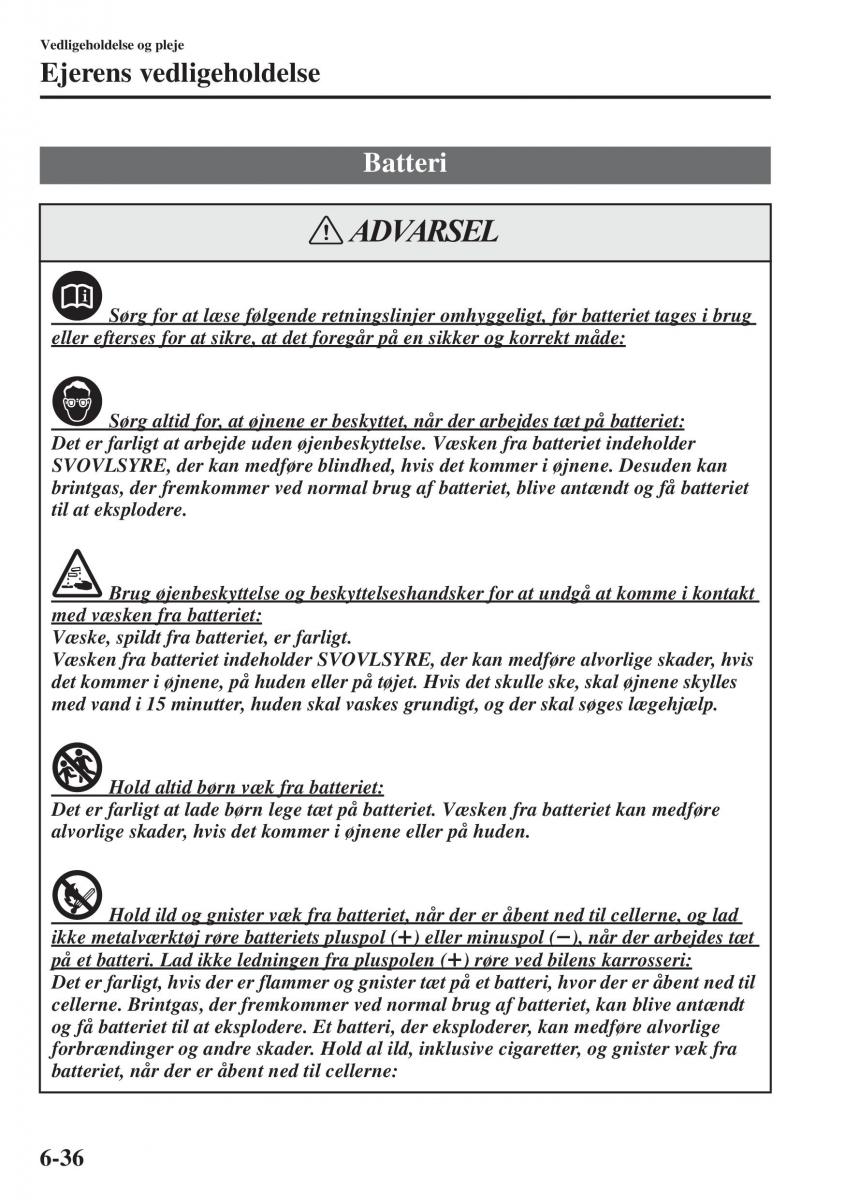 Mazda 6 III Bilens instruktionsbog / page 604