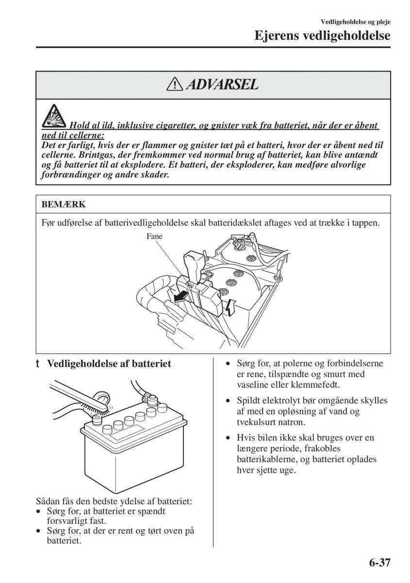 Mazda 6 III Bilens instruktionsbog / page 605