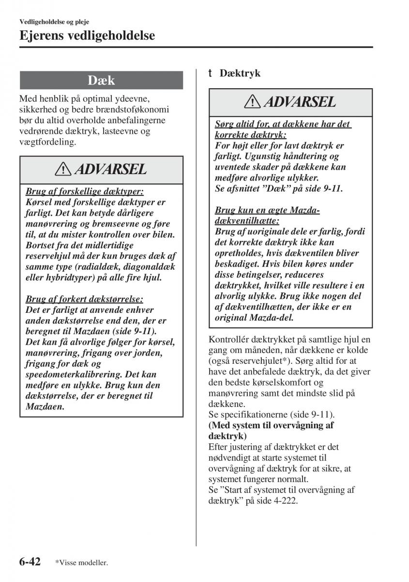 Mazda 6 III Bilens instruktionsbog / page 610