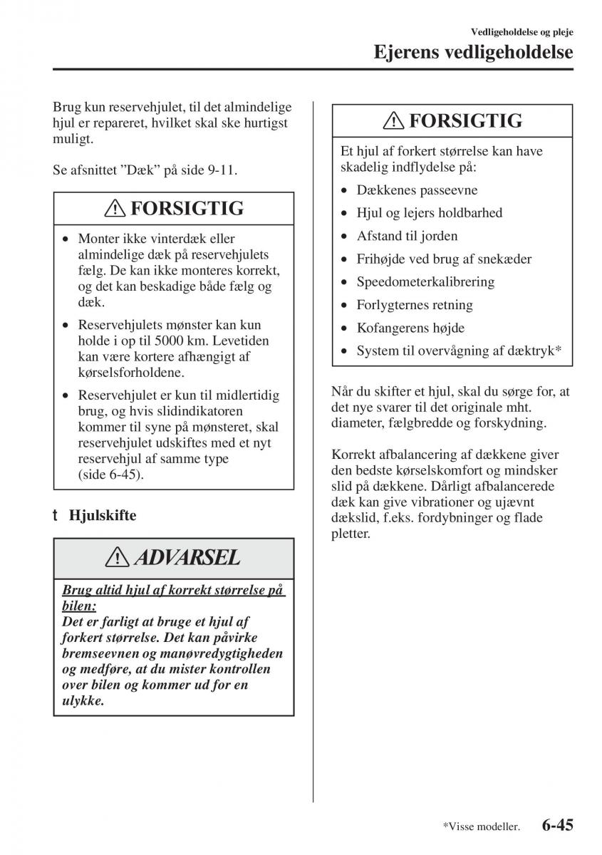 Mazda 6 III Bilens instruktionsbog / page 613