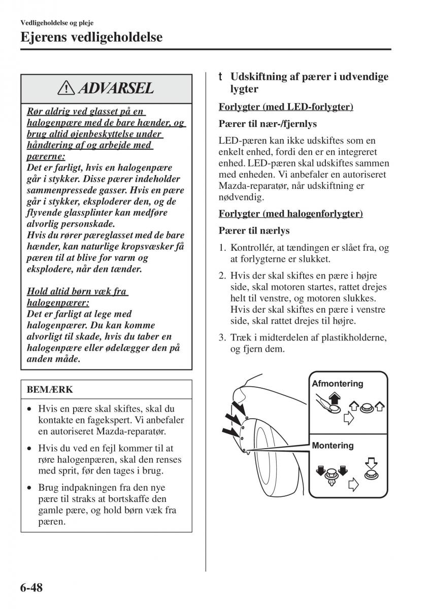 Mazda 6 III Bilens instruktionsbog / page 616