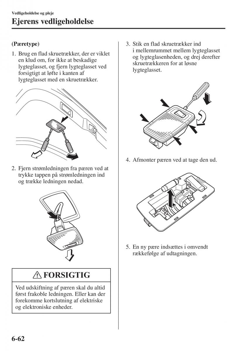 Mazda 6 III Bilens instruktionsbog / page 630