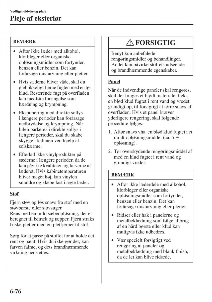 Mazda 6 III Bilens instruktionsbog / page 644