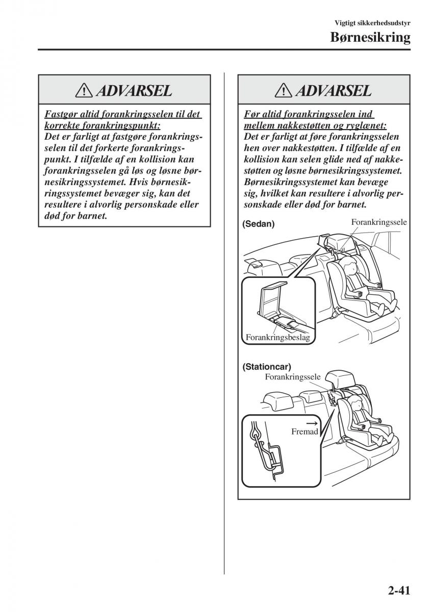 Mazda 6 III Bilens instruktionsbog / page 65