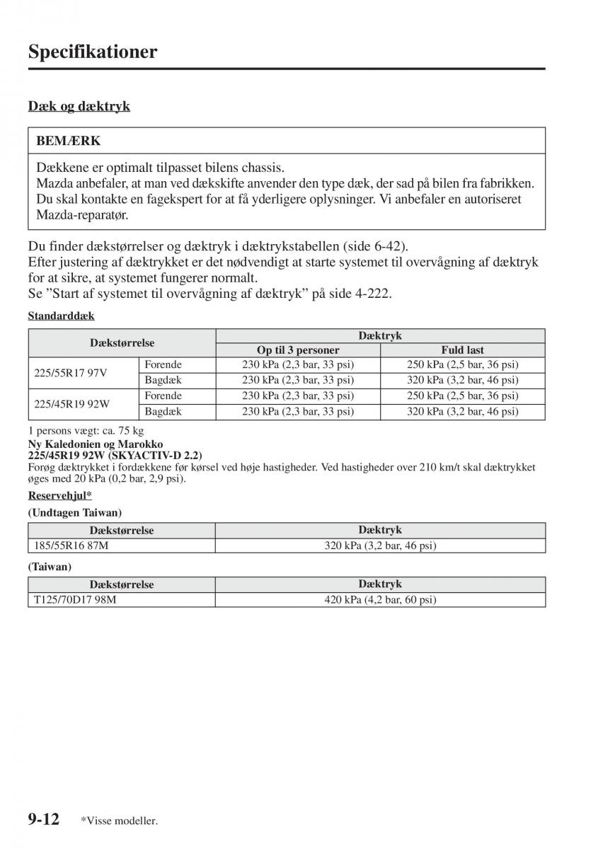 Mazda 6 III Bilens instruktionsbog / page 740