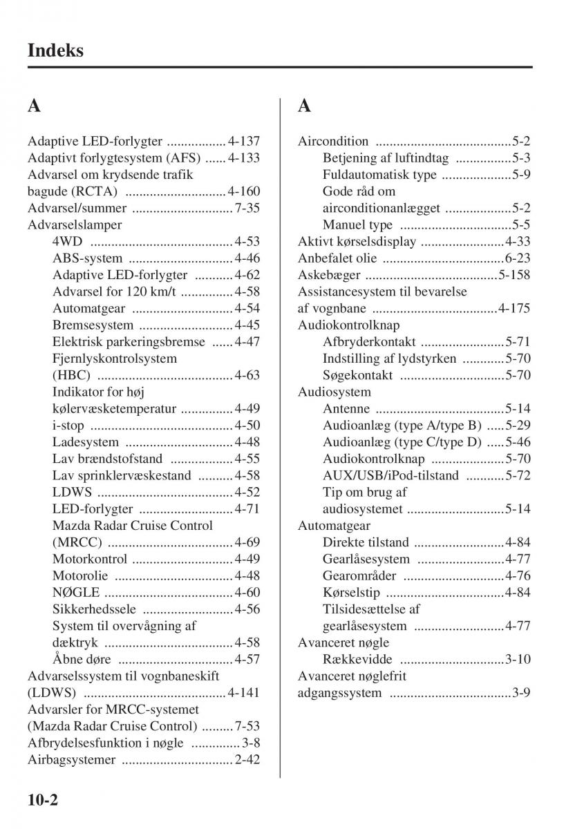 Mazda 6 III Bilens instruktionsbog / page 754