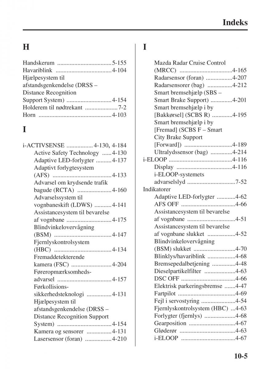 Mazda 6 III Bilens instruktionsbog / page 757