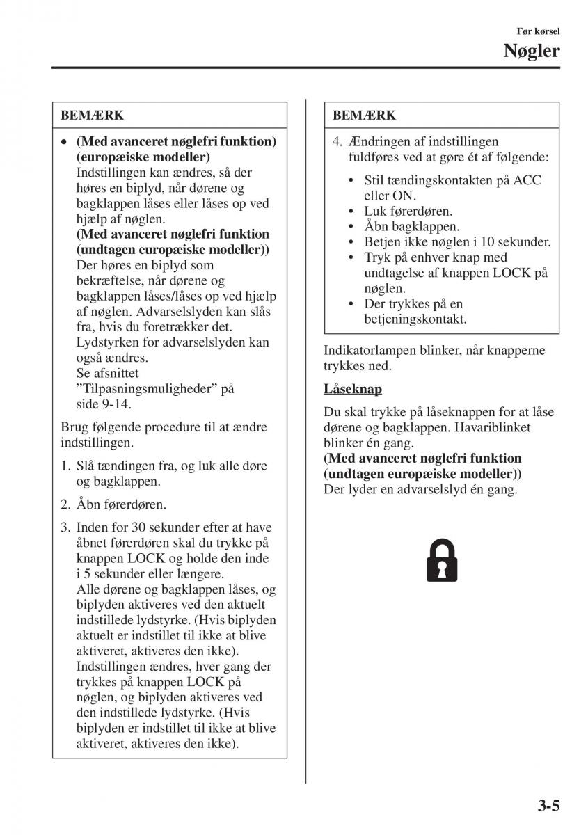 Mazda 6 III Bilens instruktionsbog / page 85