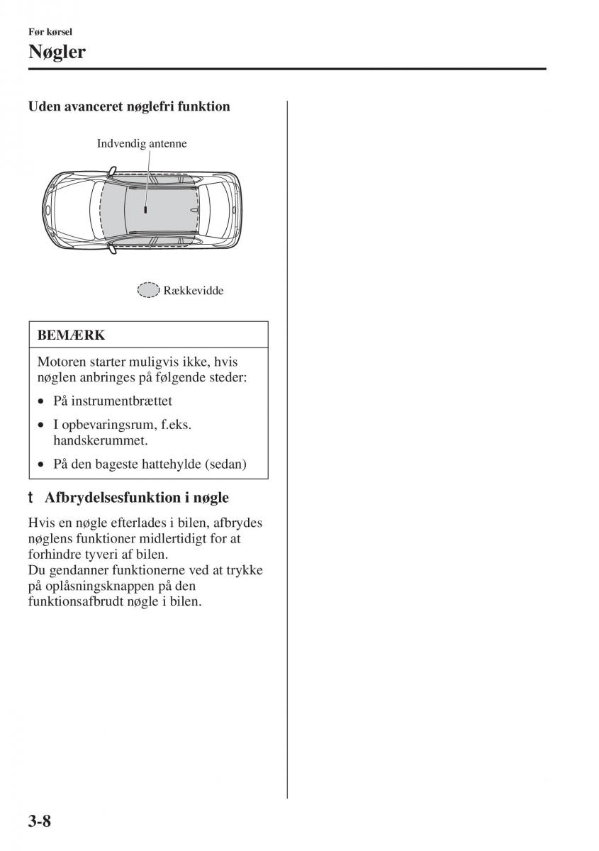 Mazda 6 III Bilens instruktionsbog / page 88